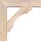 Ekena Millwork Olympic Block Smooth Bracket w/ Offset Brace, Douglas Fir, 5 1/2"W x 22"D x 22"H BKT0604X22X22OLY05SDF - alternate 4